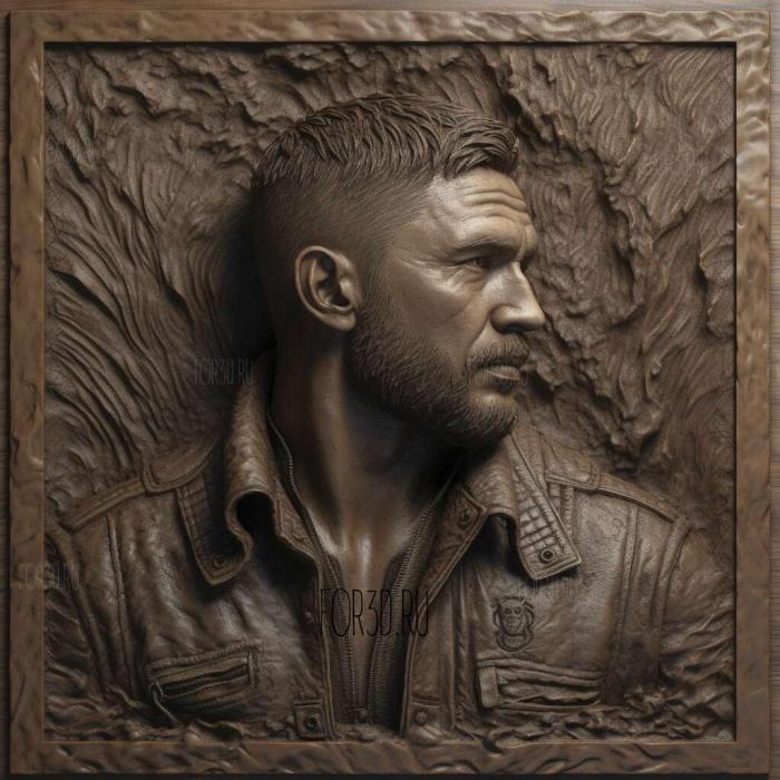 Tom Hardy 1 stl model for CNC